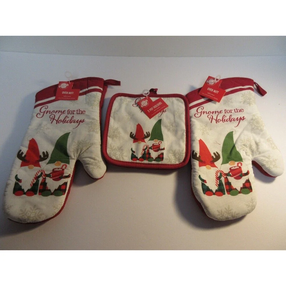 Christmas Gnomes 4 Pc kitchen set